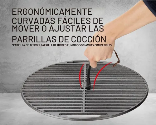 Vista 3 de Herramienta elevadora de rejillas de carbón para parrilla, gancho de movimiento de rejillas de cocción - Pinza de superficies calientes, reemplazo