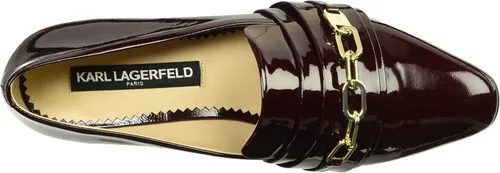 Vista 5 de Karl Lagerfeld Paris Mocasines Nikki para mujer, Oro