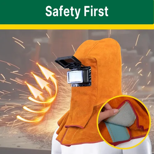Vista 6 de T TOVIA Gafas de soldador LCD y casco de soldadura con protección solar de seguridad lentes de oscurecimiento automático para lugares de trabajo