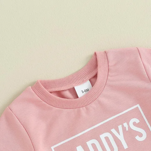 Vista 5 de Xdftwdmgqe Ropa para bebé niña, trajes de verano para recién nacidos, manga corta, camiseta y pantalones cortos, conjunto de sudadera para niños