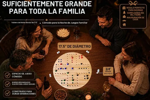 Vista 9 de Juego de mesa de mármol de roble macizo pintado a mano por Cauff (roble redondo de 17.5 pulgadas)