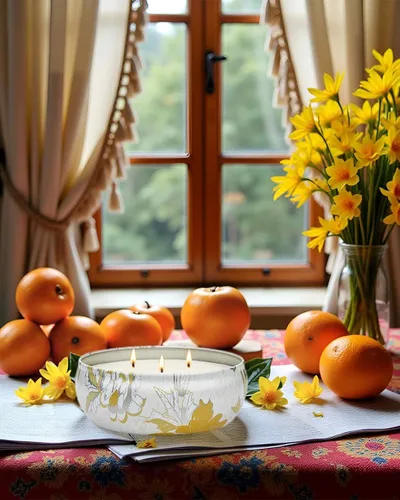 Vista 24 de M&SENSE Velas aromáticas de bayas cítricas, vela grande de lata de soja de 3 mechas, más de 40 horas de tiempo de combustión, cera vegana 100%