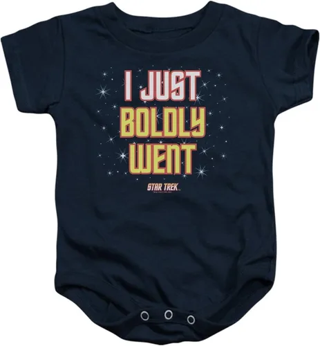 Vista 2 de Star Trek I Just Boldly Went - Enterizo y calcomanías para bebés y niñas