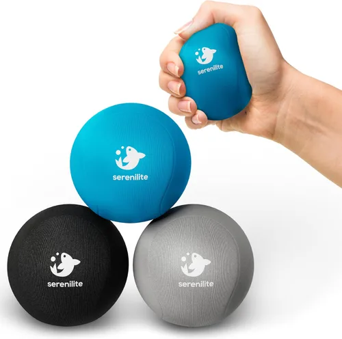 Vista 11 de Serenilite Bolas de estrés para adultos, pelota de apretar para terapia de manos, pelota antiestrés, ejercitadores de mano para terapia