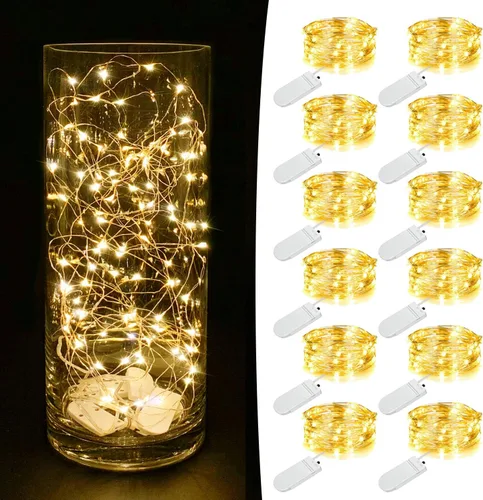 Vista 17 de MUMUXI 20 guirnaldas de luces LED de 7.2 pies