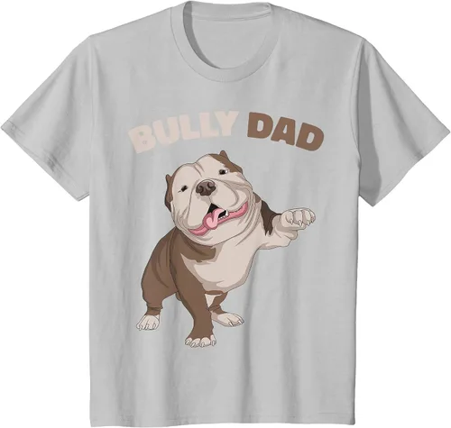 Vista 17 de American Bully Dad Dog Owner Father Funny Men T-Shirt Asphalt Grey
