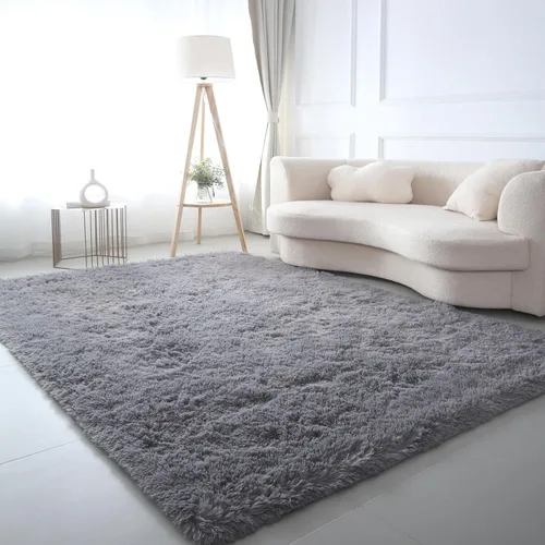 Vista 15 de Alfombra redonda beige para dormitorio: alfombra suave y esponjosa de 4 x 4 pies para sala de estar, alfombra redonda de felpa peluda