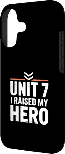 Vista 2 de Unit 7 I Raised My Hero Military Parent Pride Case for iPhone 17