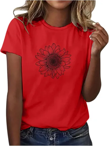 Vista 14 de Camiseta con estampado de animales para mujer, camiseta de libélula divertida, linda camiseta de manga corta, blusa de primavera 2023, camisas