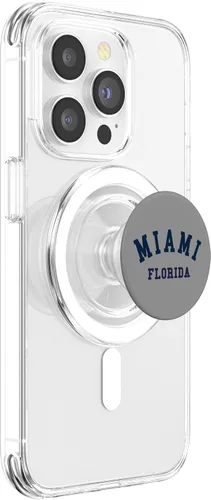 Vista 3 de Miami Florida USA State FL Varsity Style Sports PopSockets MagSafe PopGrip para iPhone