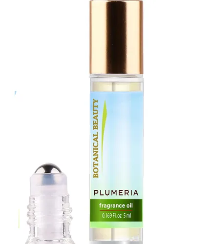 Vista 4 de Botanical Beauty Aceite de fragancia Ambar Romance, roll-on de 0.169 onzas líquidas (0.2 fl oz), sin alcohol, de larga duración