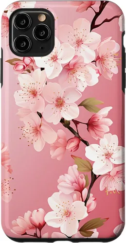 Vista 13 de Japan Pink Flower Sakura Florist Anime Cherry Blossom Case for iPhone 17