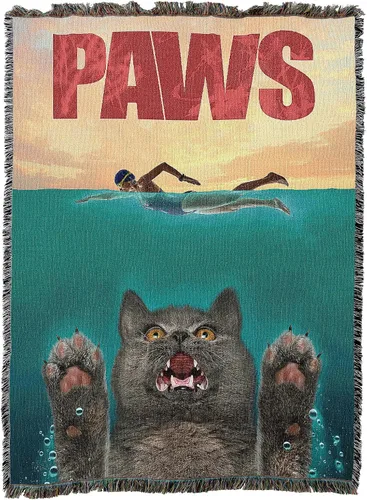 Vista 17 de Pure Country - Cobija tejida Catzilla Cat Godzilla, regalo divertido para los amantes de los gatos, puede ser un tapiz o una cobija, de Vincent HIE