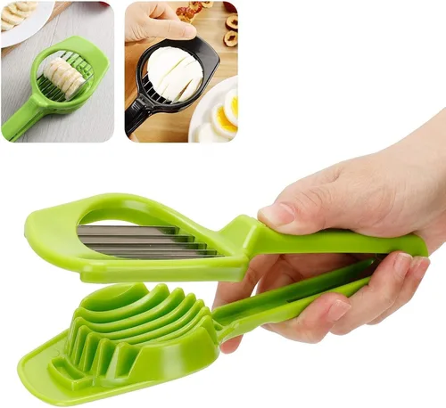 Vista 4 de Cortador de huevos para huevos duros, cortador de frutas, cortador de huevos, cortador de huevos de fresa, cortador de huevos, divisor de frutas