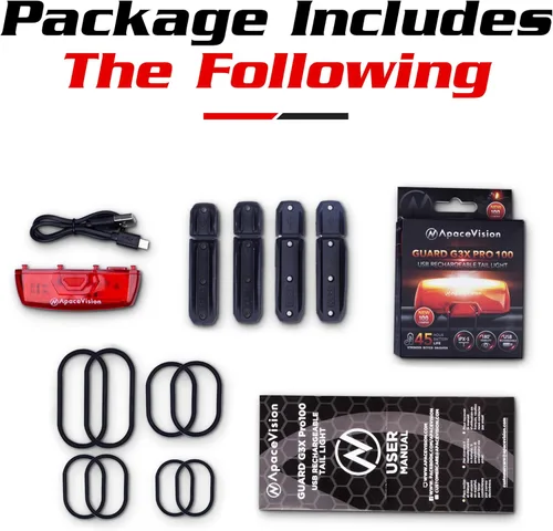 Vista 8 de Paquete de 2 luces LED de seguridad + luz trasera Guard G3X