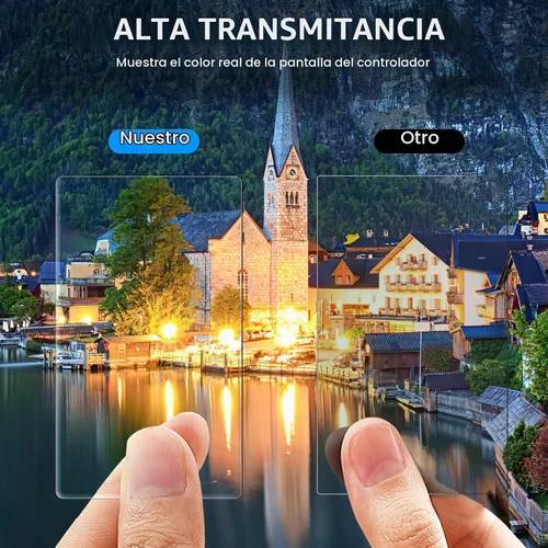 Vista 3 de FPVtosky 2 protectores de lente + 2 protectores de pantalla LCD para DJI Osmo Pocket 4/3, película de vidrio templado para accesorios DJI Pocket