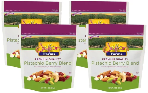 Vista 19 de Setton Farms Bolsa de mezcla de nueces de pistacho con almendras, pistachos y anacardos, bolsa resellable de 8 onzas
