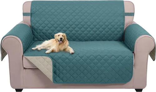 Vista 28 de U-NICE HOME Funda para sillón reclinable, reversible, con correas elásticas, resistente al agua, protege de perros y mascotas, sillón pequeño