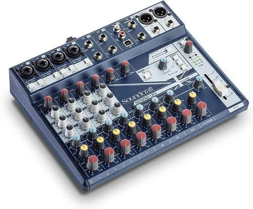 Vista 8 de Soundcraft Notepad-5 Consola mezcladora analógica de formato pequeño con E/S USB, mezclador de 5 canales