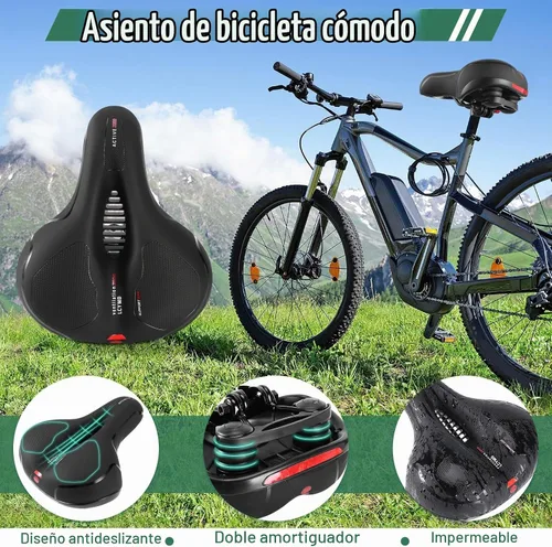 Vista 3 de Sillín de asiento de bicicleta para hombres y mujeres, reemplazo cómodo Mountain road ebike saddle for men women, comfortable bicycle seat
