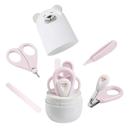 Vista 9 de Juego de cortaúñas para bebé con bonito estuche, kit de lima de uñas y uñas de los pies para manicura y pedicura para recién nacidos, regalo de aseo