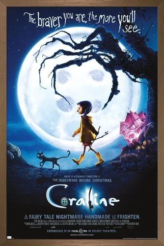 Vista 14 de Trends International Coraline - Póster de pared de una hoja Braver, 14.72 x 22.37 pulgadas, versión enmarcada de madera de granero Versión enmarcada