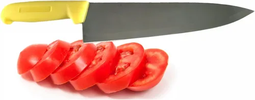 Vista 2 de Cuchillo de chef de 8 pulgadas de varios colores y paquetes, cubiertos de cocina comercial Razor Sharp - Cuchillos de cocina