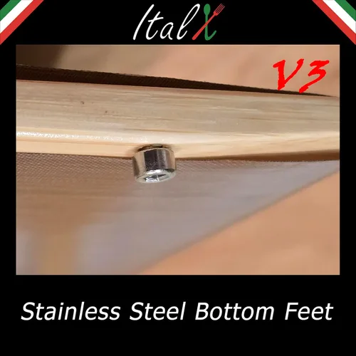 Vista 4 de ITALX EZ Pizza Peel 12 V3 (tamaño real de 11.89 pulgadas) – Pelela profesional de pizza autolanzable – Peel deslizante