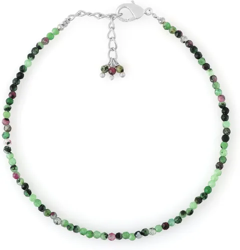 Vista 8 de TGH Pulsera de cuentas naturales con piedras preciosas microfacetadas, joyería para ella, cristales curativos energéticos de piedra natal, cadena