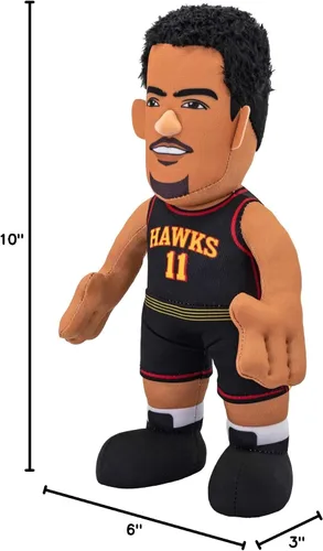 Vista 10 de Bleacher Creatures Atlanta Hawks Trae Young 10" Figura de Peluche - Una Superestrella para Jugar y Exhibir