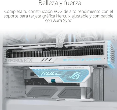 Vista 6 de ASUS ROG Herculx Porta tarjeta gráfica Edición Blanca