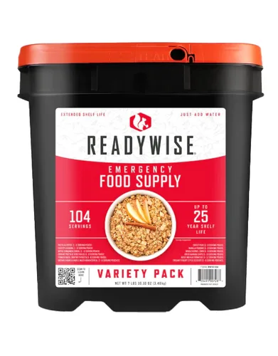 Vista 14 de ReadyWise Prepper Pack Cubo – 52 porciones de suministro de alimentos de emergencia, kit de supervivencia, comidas con proteínas, alimentos