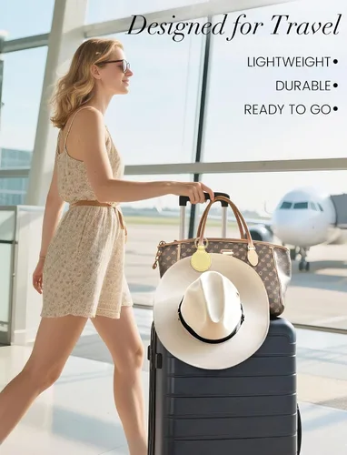 Vista 21 de Niveaya Clip magnético para sombrero para viajar en la bolsa, gancho de almacenamiento magnético, accesorio esencial de viaje de vacaciones