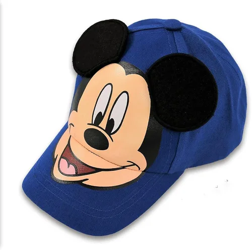 Vista 8 de Disney Gorra de béisbol de Mickey Mouse para niños, con orejas 3D, correa trasera curvada (4-7), Azul