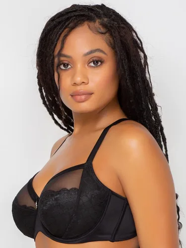 Vista 4 de Curvy Couture Sujetador con aros de encaje Luxe de talla grande para mujer