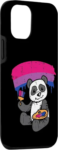 Vista 3 de iPhone 14 Panda Painting Animal LGBTQ Bisexual Flag Gay Pride Ally Bi Case