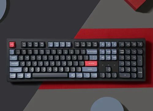Vista 2 de Keychron K10 Pro QMK/VIA Teclado mecánico inalámbrico personalizado, intercambiable en caliente, tamaño completo, 108 teclas programable