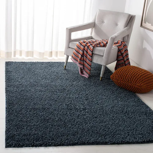 Vista 12 de SAFAVIEH Arizona Shag Collection ASG820A - Alfombra de pasillo, 2 pies 3 pulgadas x 6 pies, color crema, diseño sólido, no desprende pelusa y fácil