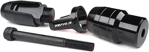 Vista 3 de Para YZF-R3 YZFR3 YZF R3 motocicleta CNC Marcos Escape Slider Protección Crash Pad con logo