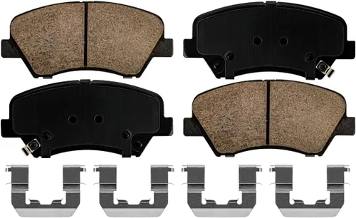 Vista 8 de Detroit Axle - Kit de freno delantero para Hyundai Elantra Coupe GT Veloster Kia Forte Koup Forte5 Rotores de freno de disco de cerámica Reemplazo