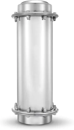 Vista 5 de Durable Waterproof Stainless Steel Time Capsule 19.69 Inch 50cm Lock Container for Memory Storage