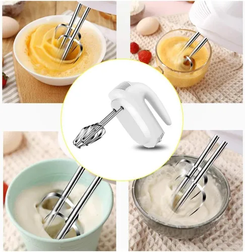 Vista 3 de 5 Speed Electric Handheld Mixer Whisk Egg Beater Cake Baking Home Small Automatic Cream Cake Food Blenders