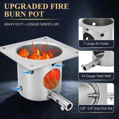 Vista 3 de Kit de encendido de acero duradero para quemaduras de fuego y barra