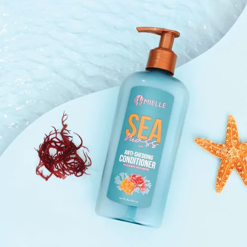 Vista 5 de Mielle Organics Sea Moss - Acondicionador hidratante para cabello seco, fortalece las hebras para reducir el desprendimiento, mejora el aspecto