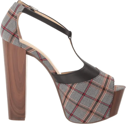 Vista 6 de Jessica Simpson Danny 10 Sandalias con plataforma de tacón de bloque impreso para mujer