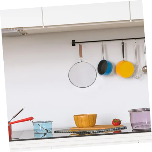 Vista 6 de 3Pcs Stainless Steel Splatter Screen, Fine Mesh Oil Guard, Cooking Cover