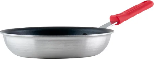 Vista 9 de Winco - Sartén/Sartén de aluminio de grado comercial, acabado antiadherente con mango de toque frío, 8 pulgadas