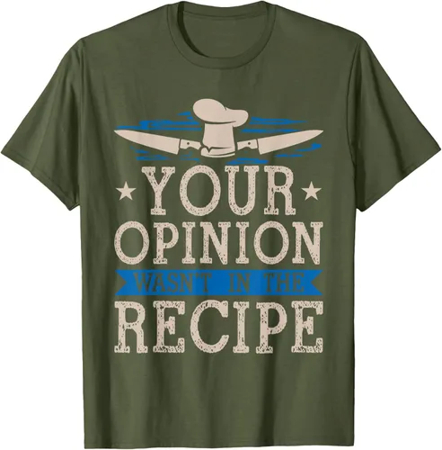 Vista 41 de Cooking Your Opinion Wasnot In The Recipe Chef Cook Baker - Camiseta, Negro, S