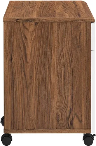 Vista 3 de Modway Envision Mid-Century Modern, archivador, color blanco nogal