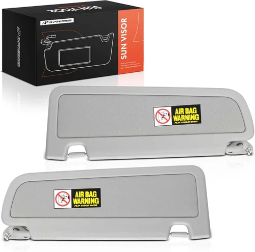 Vista 9 de A-Premium Parasol para conductor y pasajero compatible con Honda Civic 2006, 2007, 2008, 2009, 2010, 2011, sin espejo de tocador, sin luz
